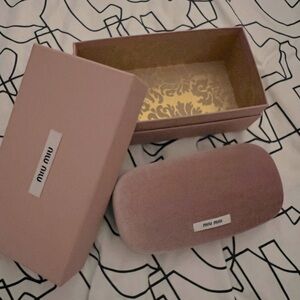 MiuMiu velvet sunglasses/ glasses case